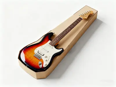 Guitar tall packaging carton, 2m height – Large Custom Box Solution